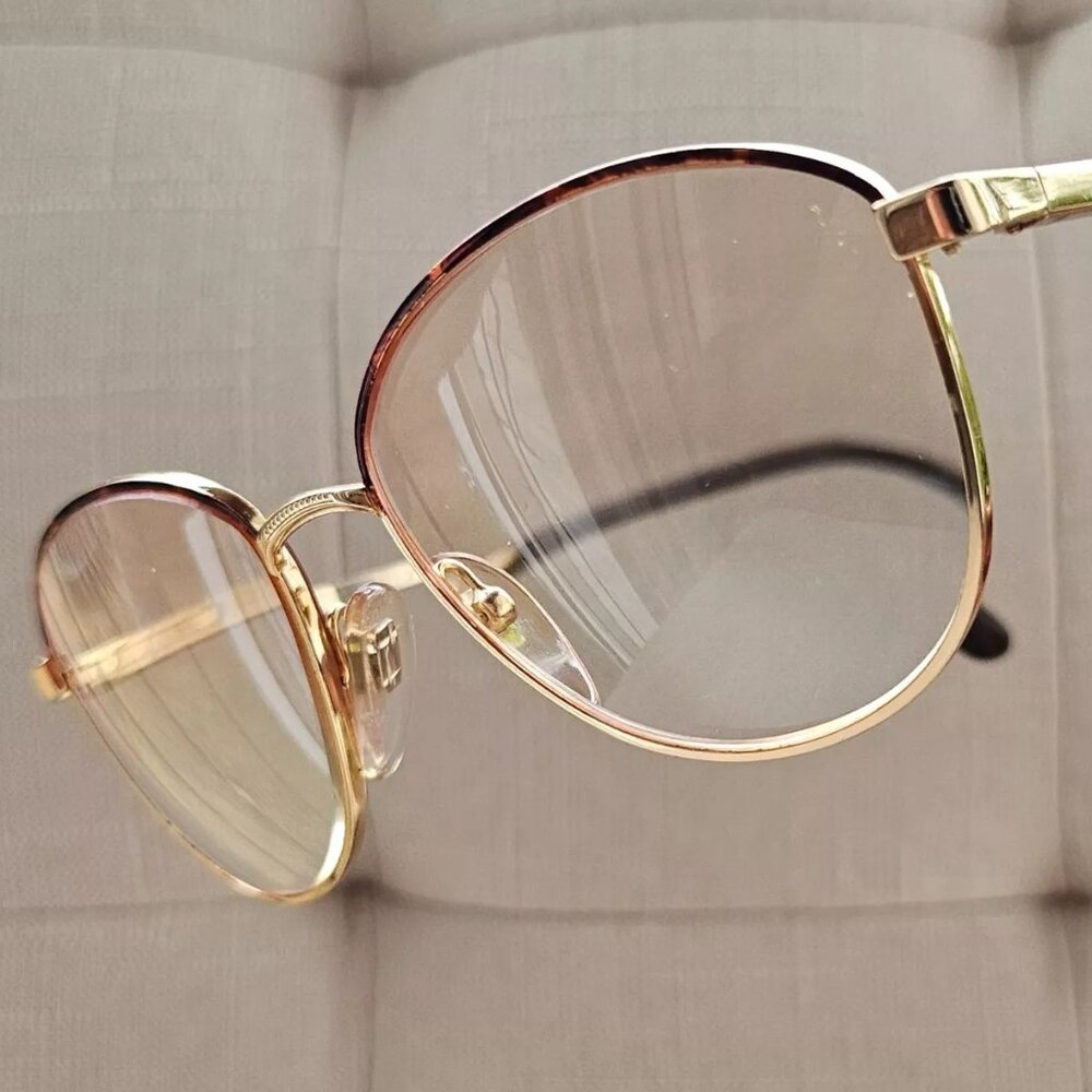 AO Vintage Eyeglasses/Glasses Frame Gold Tone AO SAFETY Z87 58[]18 135 Frame